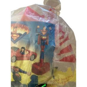 Superman Burger King Happy Meal Toy Revolving Phone Booth 1997 Sealed